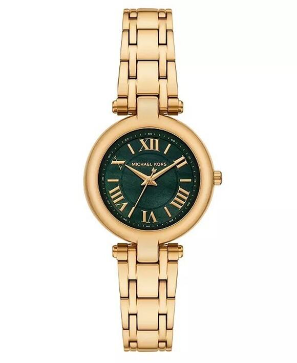 Michael Kors Women\'s Laney Three-Hand Gold-Tone Stainless Steel Watch, 30mm $250 main image 5